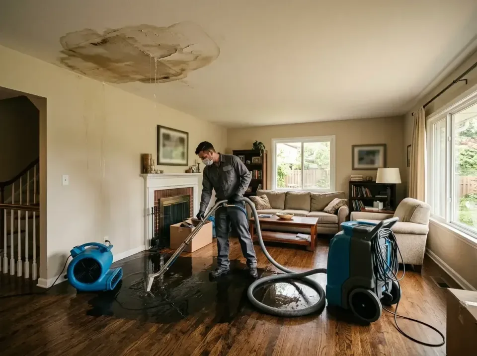 attic-pipe-burst-ceiling-drip-008 — frequently asked questions, Water Damage Restoration & Carpet Care in South Bend, IN